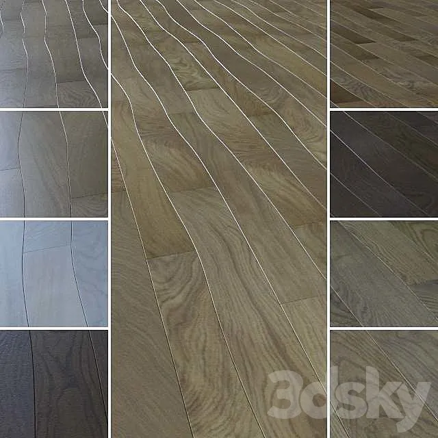 Curved parquet Toby-Loby 3DModel