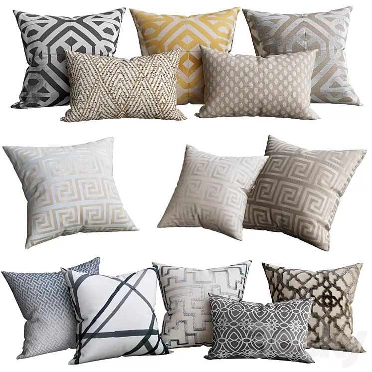 Cushion for sofa 3D Model Cushion for sofa 3D Model