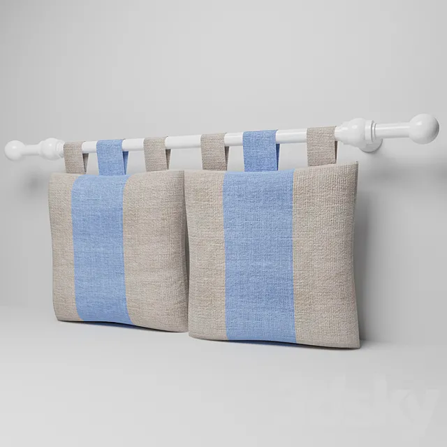 Cushion with hinges and cornice 3D Model Cushion with hinges and cornice 3D Model