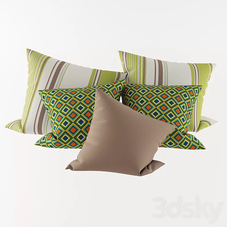 Cushions 3D Model Cushions 3D Model