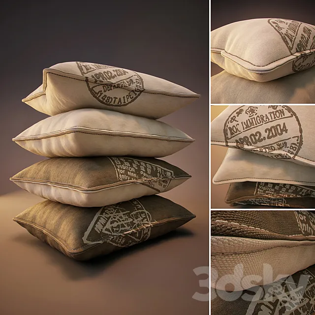 Cushions _ Pillows 3DModel Cushions _ Pillows 3DModel