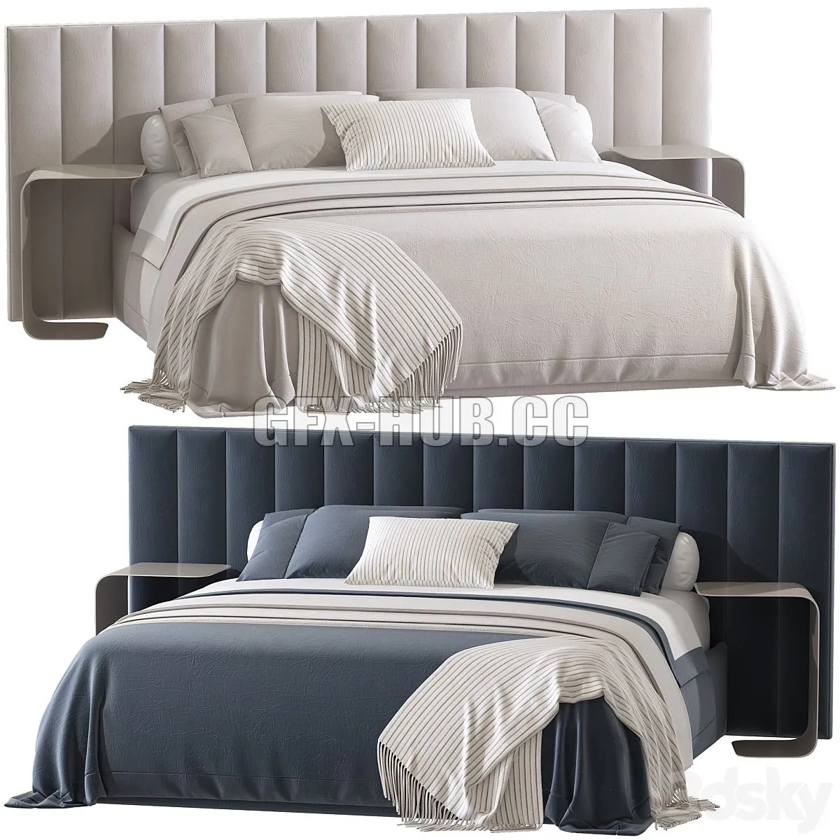 CUSTOM BEDS 3D Model CUSTOM BEDS 3D Model