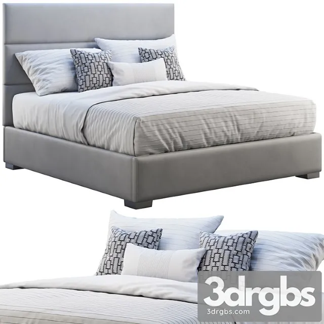 Custom modern platform bed 2 3D Model Download