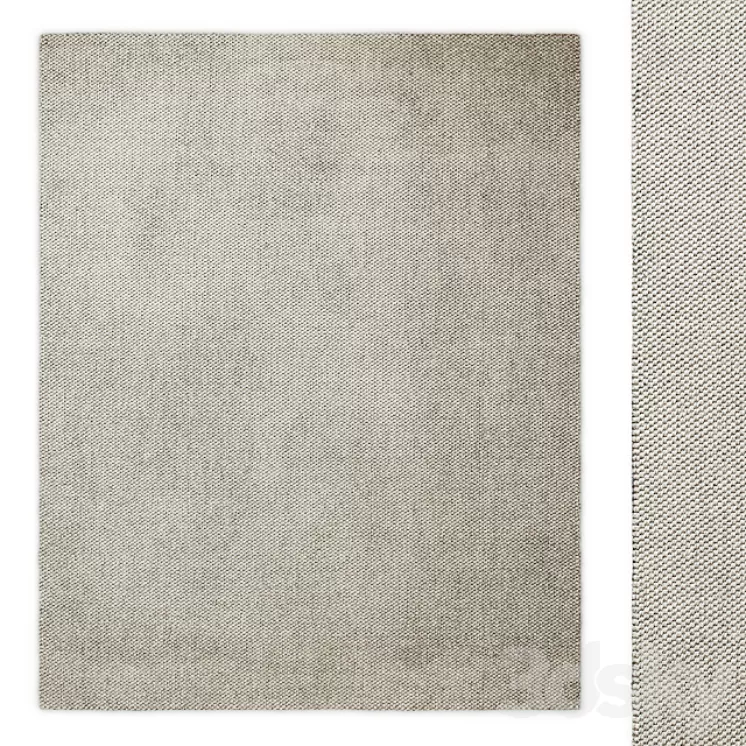 Custom Sereno Handwoven Sisal Rug RH 3D Model