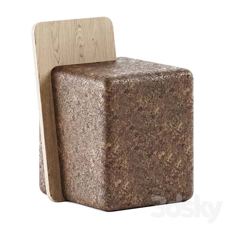 Cut Stool by BlackCork \/ Garden chair 3D Model Free Download