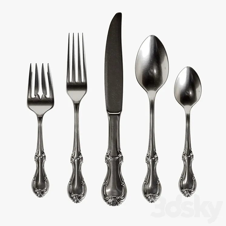 Cutlery 2 3D Model Free Download Cutlery 2 3D Model Free Download