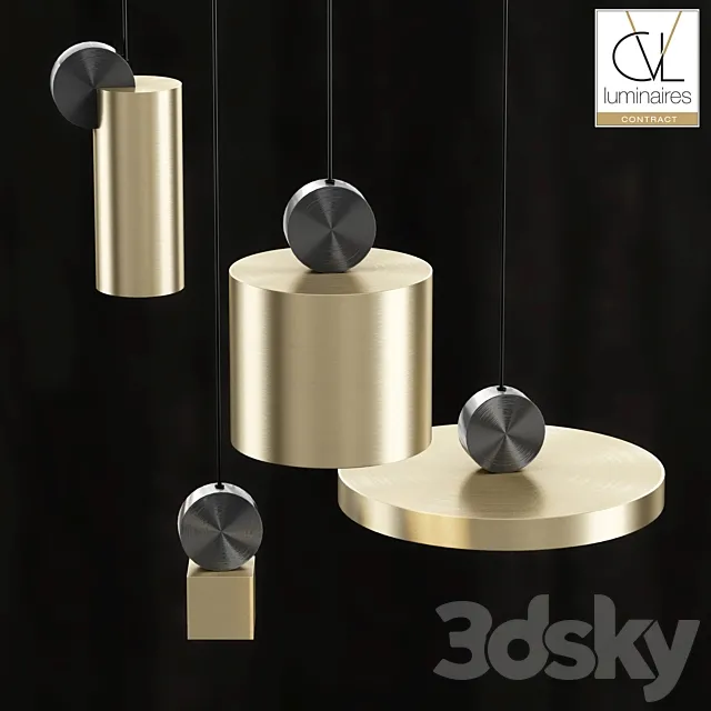 CVL Contract Calé (e) pendant light Collection 3DModel