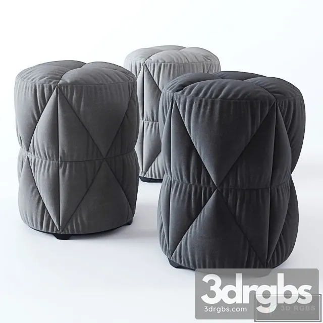 Cylinder Pouf 3D Model Download