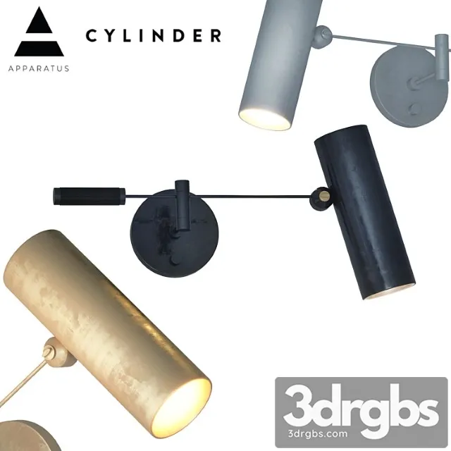 Cylinder swing arm sconce 3D Model Download