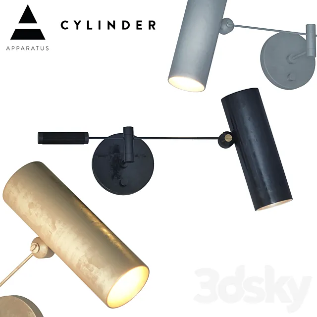 Cylinder swing arm sconce 3D Model Cylinder swing arm sconce 3D Model