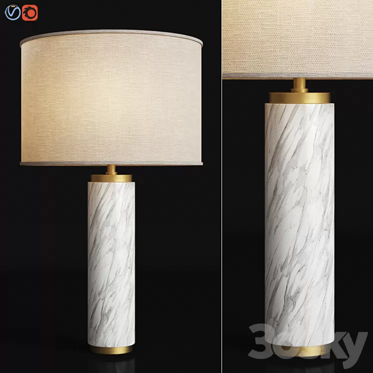 Cylindrical column hot sale table lamp