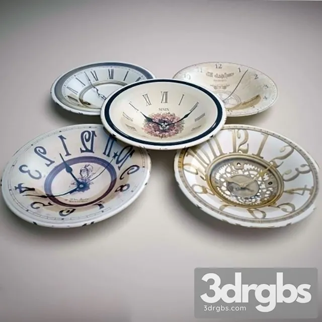 Cymbals Clock 3D Model Download