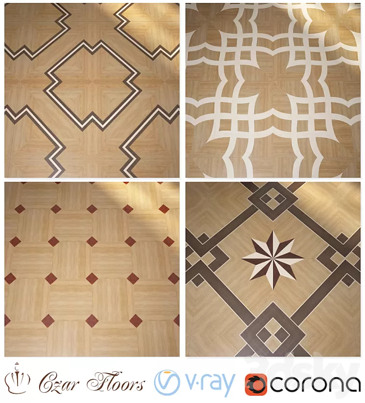 Czare Floors Part 2 – art. Mx1 Mx16 Mx24 Mx44 3D Model