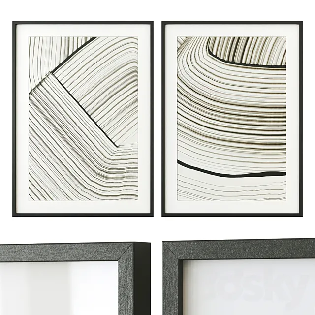 Абстрактные постеры (Abstract posters) 3D Model