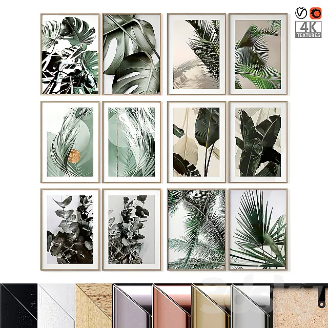 Картины растения 3D Model Картины растения 3D Model