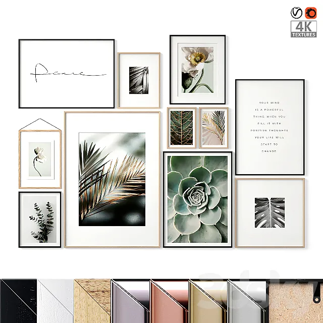 Картины растения 3D Model Картины растения 3D Model