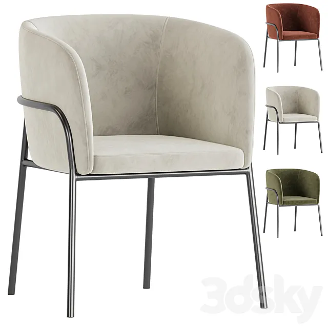 Кресло столовое Laika 3D Model