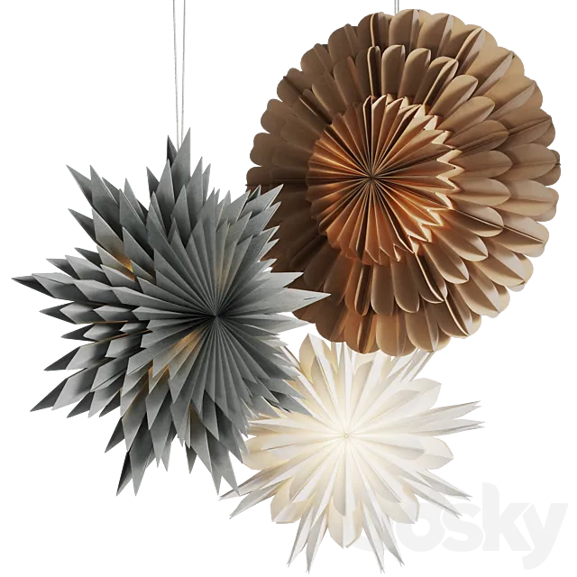 Новогодний декор от Nordic Nest 3D Model Новогодний декор от Nordic Nest 3D Model