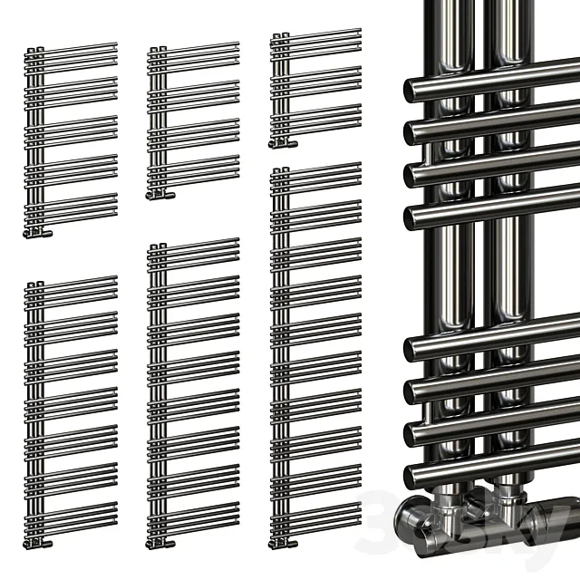 Полотенцесушитель Cordivari Kelly towelrail polished 3D Model Полотенцесушитель Cordivari Kelly towelrail polished 3D Model