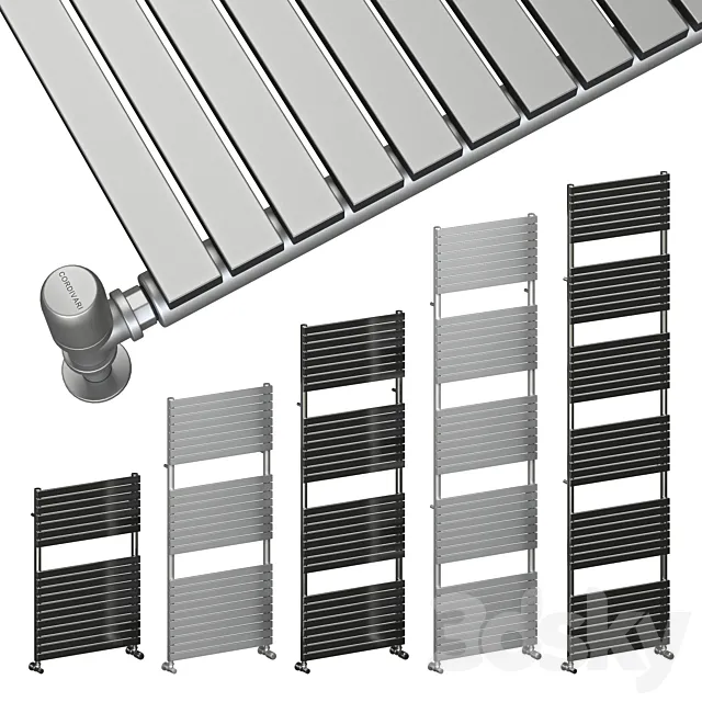 Полотенцесушитель Cordivari Stefania towelrail polished satin 3D Model Полотенцесушитель Cordivari Stefania towelrail polished satin 3D Model