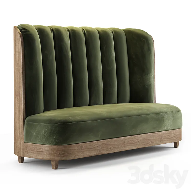 D11-Sofa for catering 3D Model Free Download