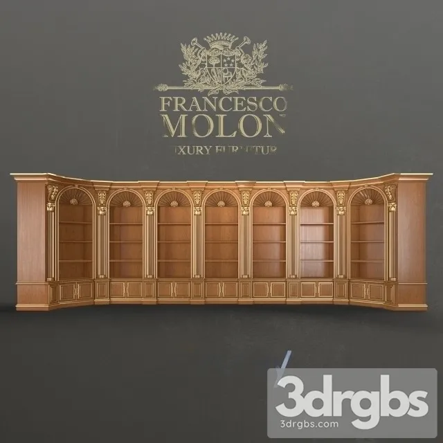 Сabinet Library Francesco Molon 3D Model Download