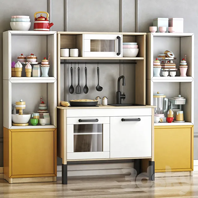 Сhildren toys and furniture 3D Model Сhildren toys and furniture 3D Model