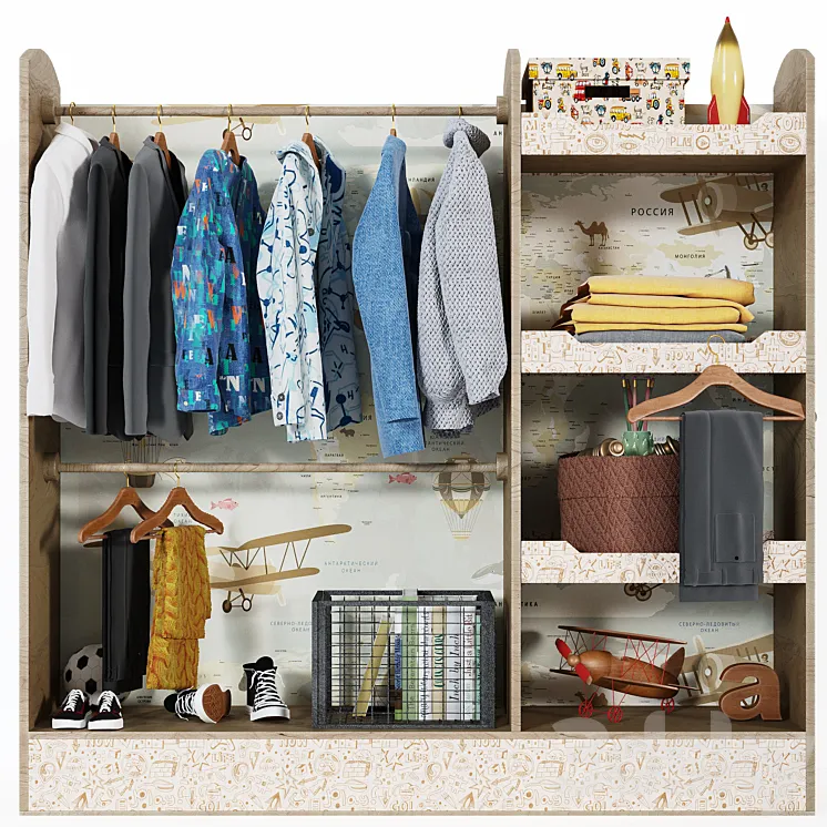 Сhildren's wardrobe 3D Model Free Download Сhildren's wardrobe 3D Model Free Download