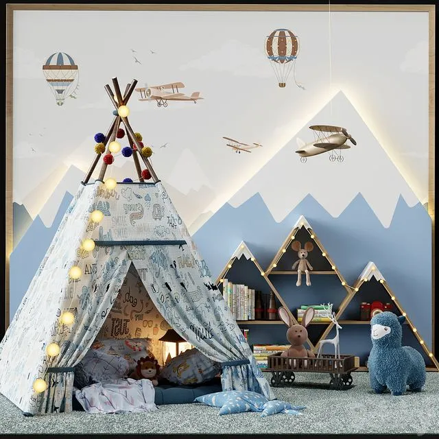 Сhildroom decor vol4 3D Model Сhildroom decor vol4 3D Model