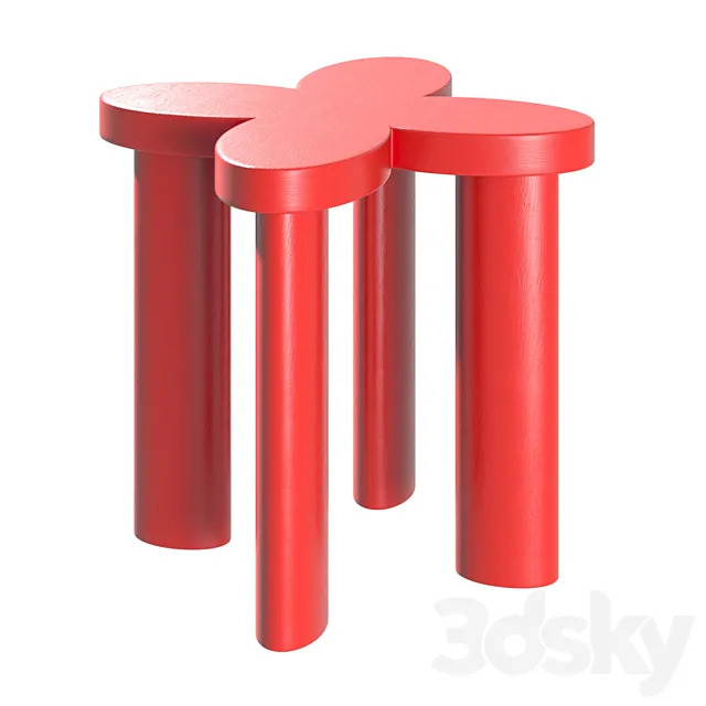 Сlover Annki Studio stool 3D Model Сlover Annki Studio stool 3D Model