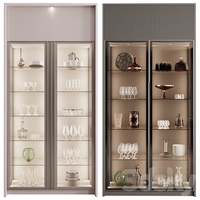 Сupboard with dishes My Design №11 3D Model