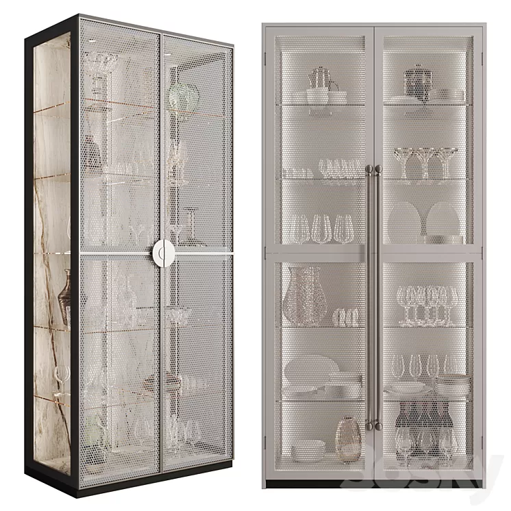 Сupboard with dishes My Design №13 3D Model