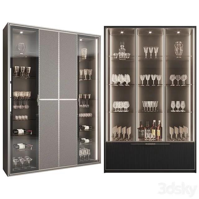 Сupboard with dishes My Design №22 3D Model