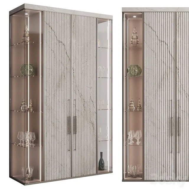 Сupboard with dishes My Design №24 3D Model