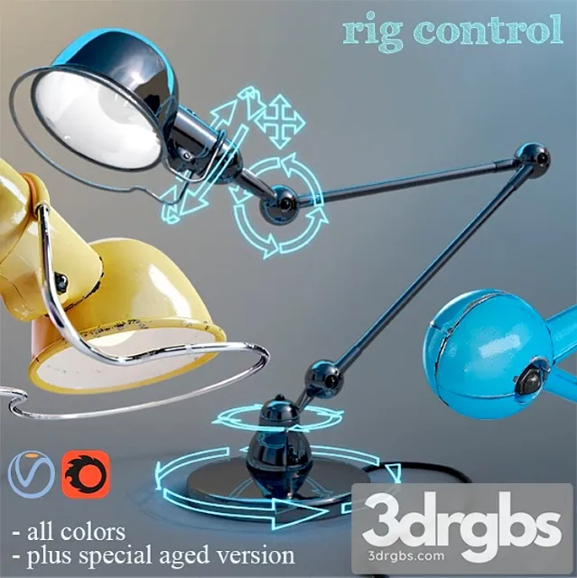 D6440 – jielde table lamp 3D Model Download