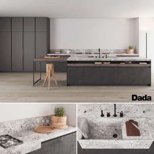 Dada Kitchen by Vincent Van Duysen 3D Model