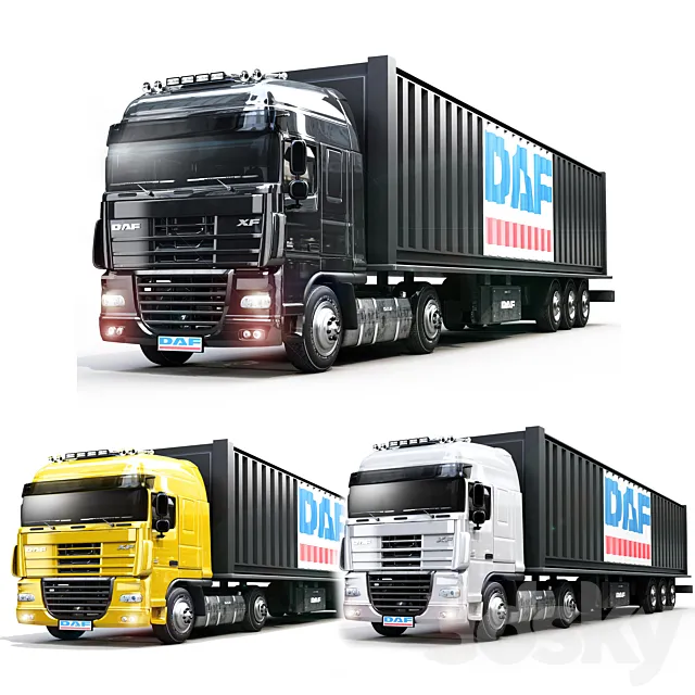 Daf xf 3D Model