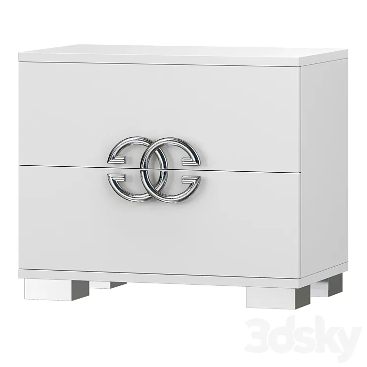Dafne bedside table 3D Model Dafne bedside table 3D Model