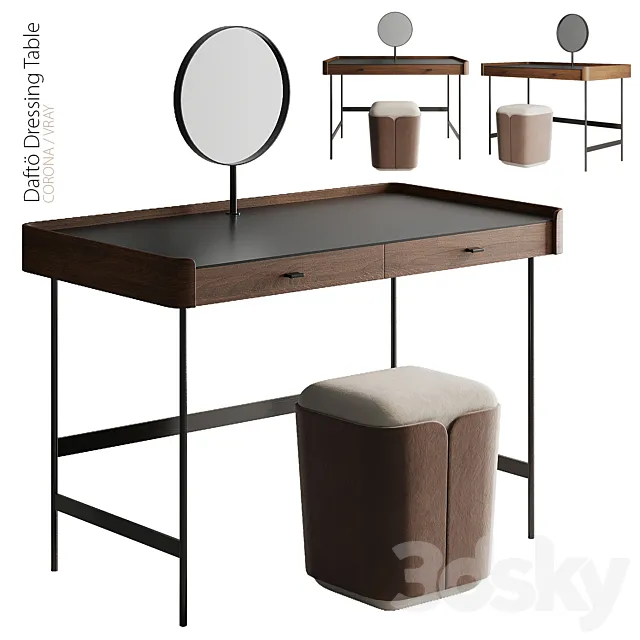 Daftö Dressing Table 3D Model