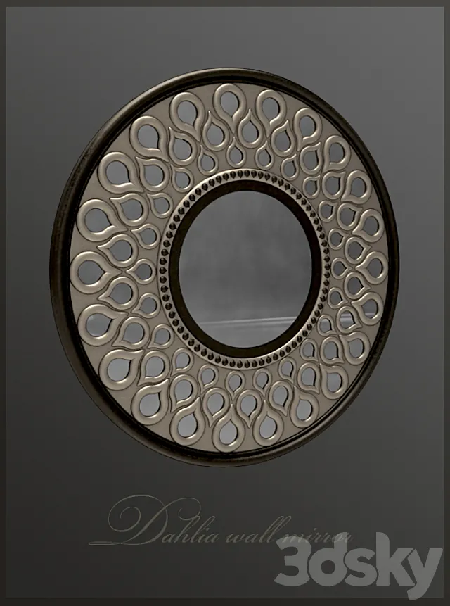 Dahlia Wall Mirror 3DModel