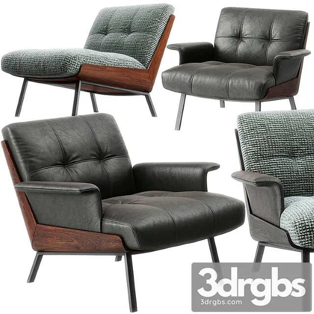 Daiki armchairs by minotti 3D Model Download Daiki armchairs by minotti 3D Model Download