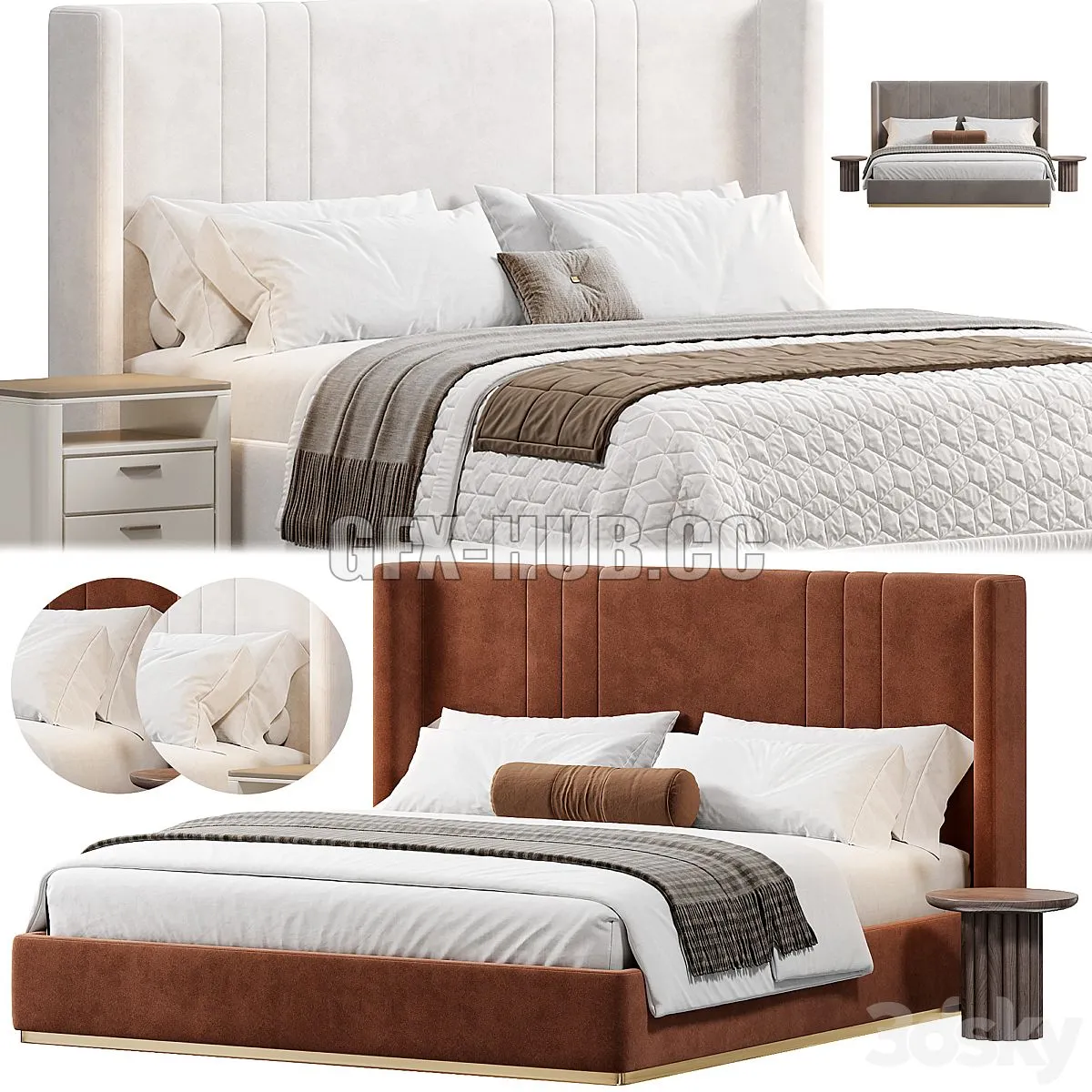 Daisy Bed by thehighwall 3D Model Daisy Bed by thehighwall 3D Model