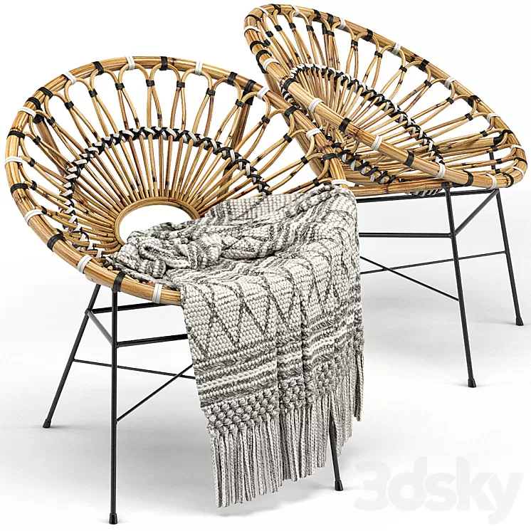 Daisy lounge chair 3D Model Daisy lounge chair 3D Model