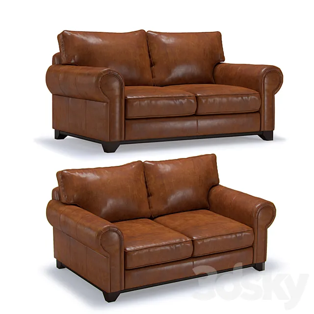 Dakota Formal Back 2 Seater Sofa 3DModel Dakota Formal Back 2 Seater Sofa 3DModel