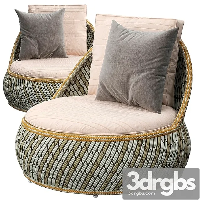Dala lounge chair by dedon 3D Model Download Dala lounge chair by dedon 3D Model Download