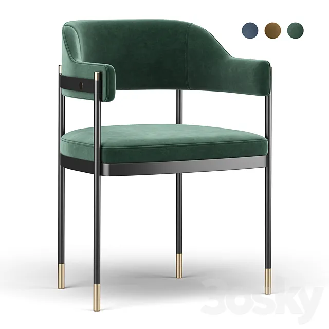 Dale dining chair 3D Model Dale dining chair 3D Model