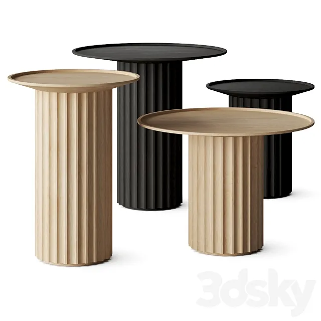 Dale Italia Capitello Coffee Tables 3D Model Dale Italia Capitello Coffee Tables 3D Model