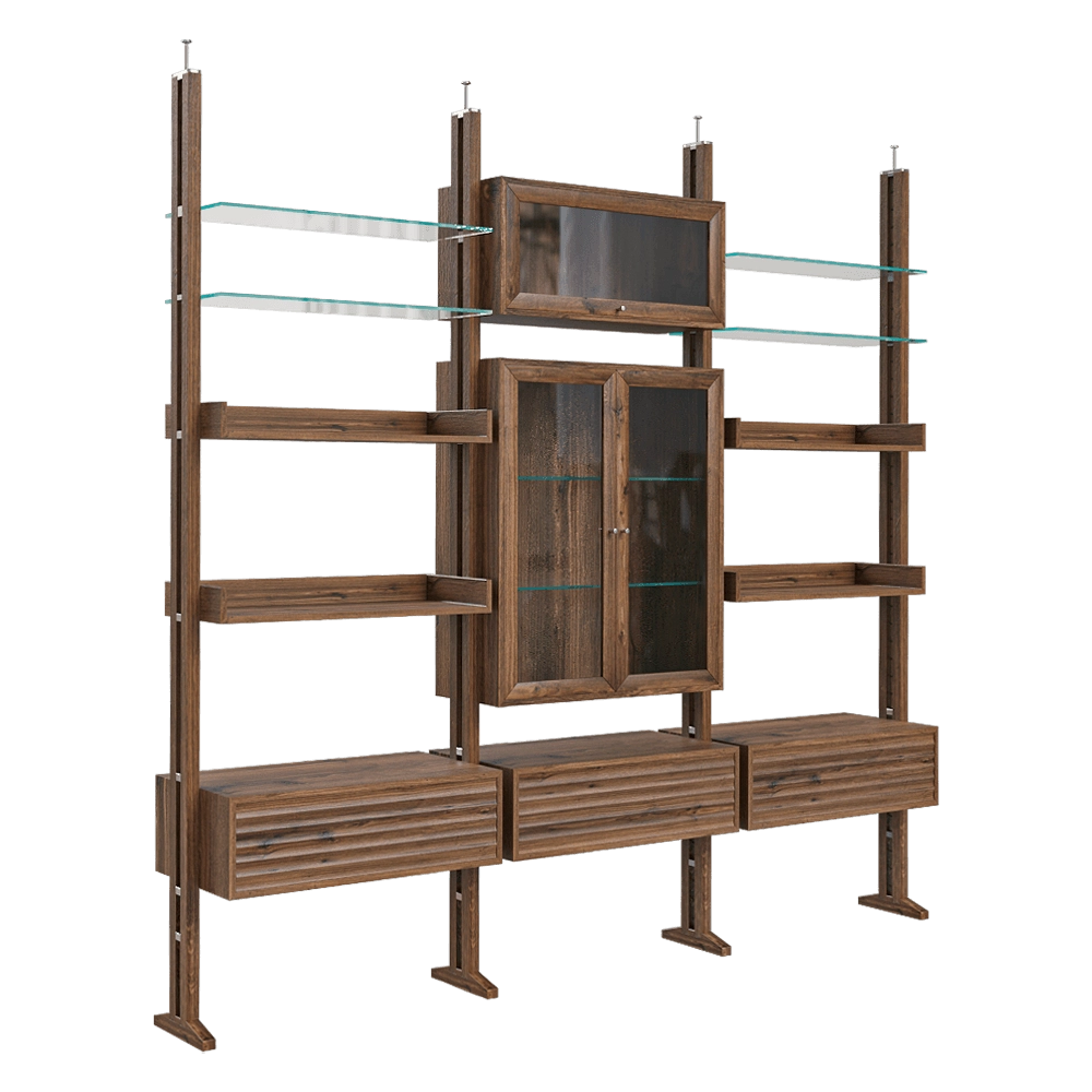 Dale Italia – Shelving unit Elle 3D Model Dale Italia – Shelving unit Elle 3D Model