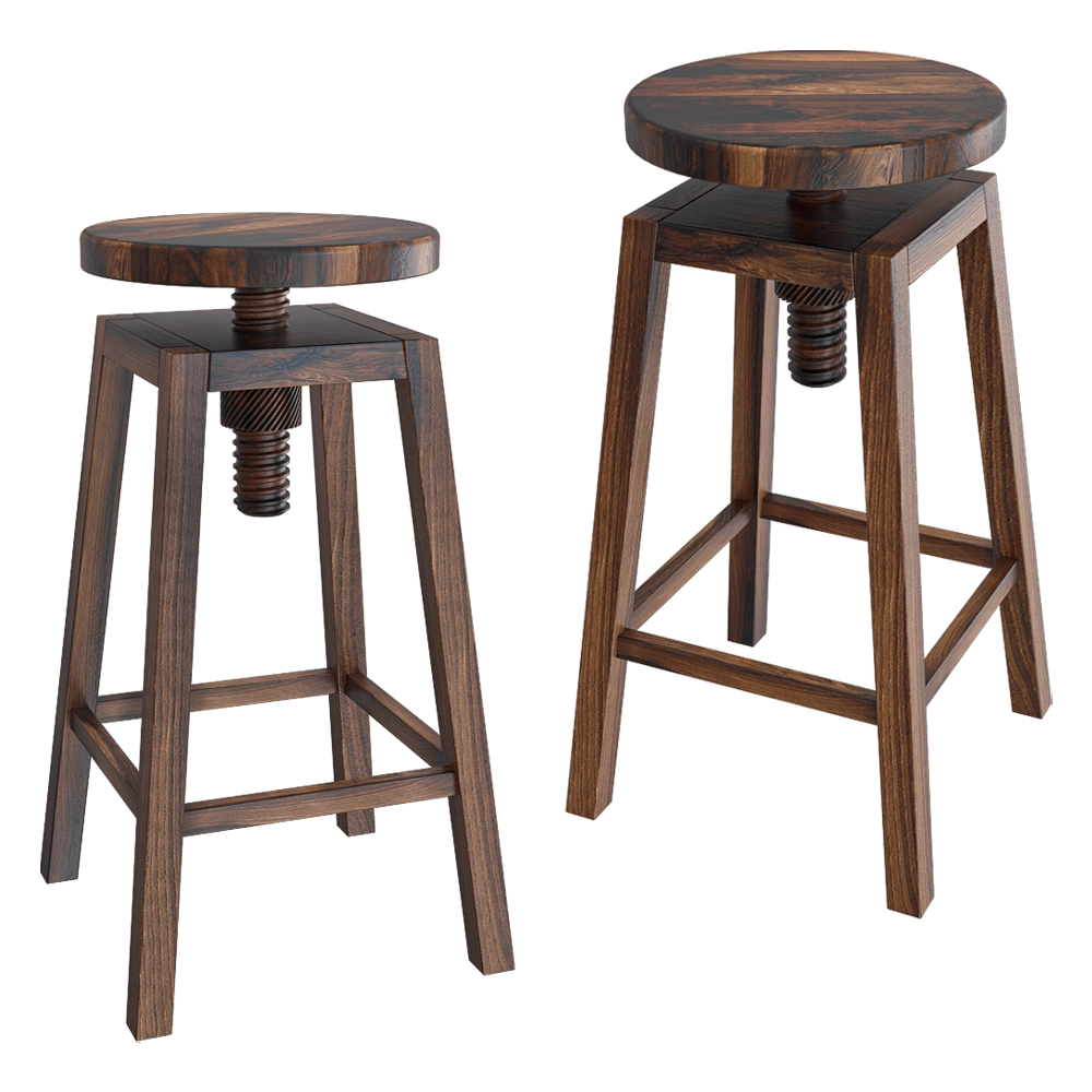 Dale Italia – Stool Invito C-140 C-141 3D Model Dale Italia – Stool Invito C-140 C-141 3D Model