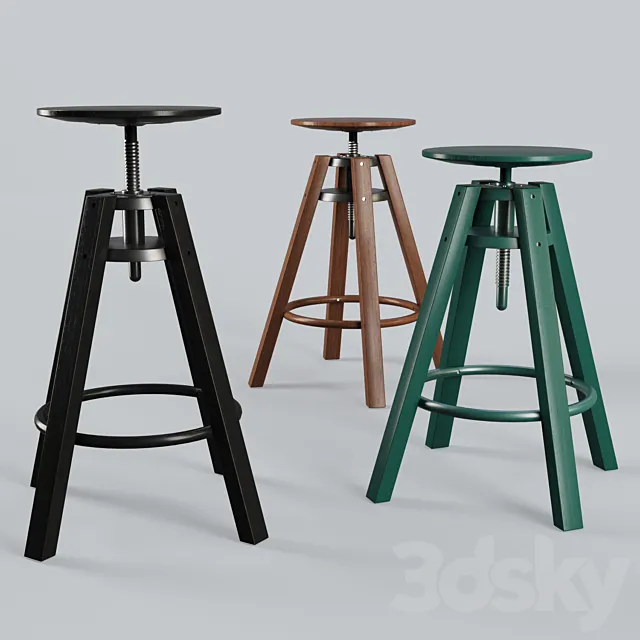 Dalfred Branded Stool 3DModel Dalfred Branded Stool 3DModel